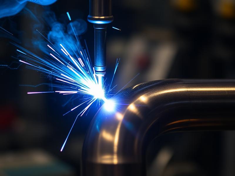 Precision welding close up