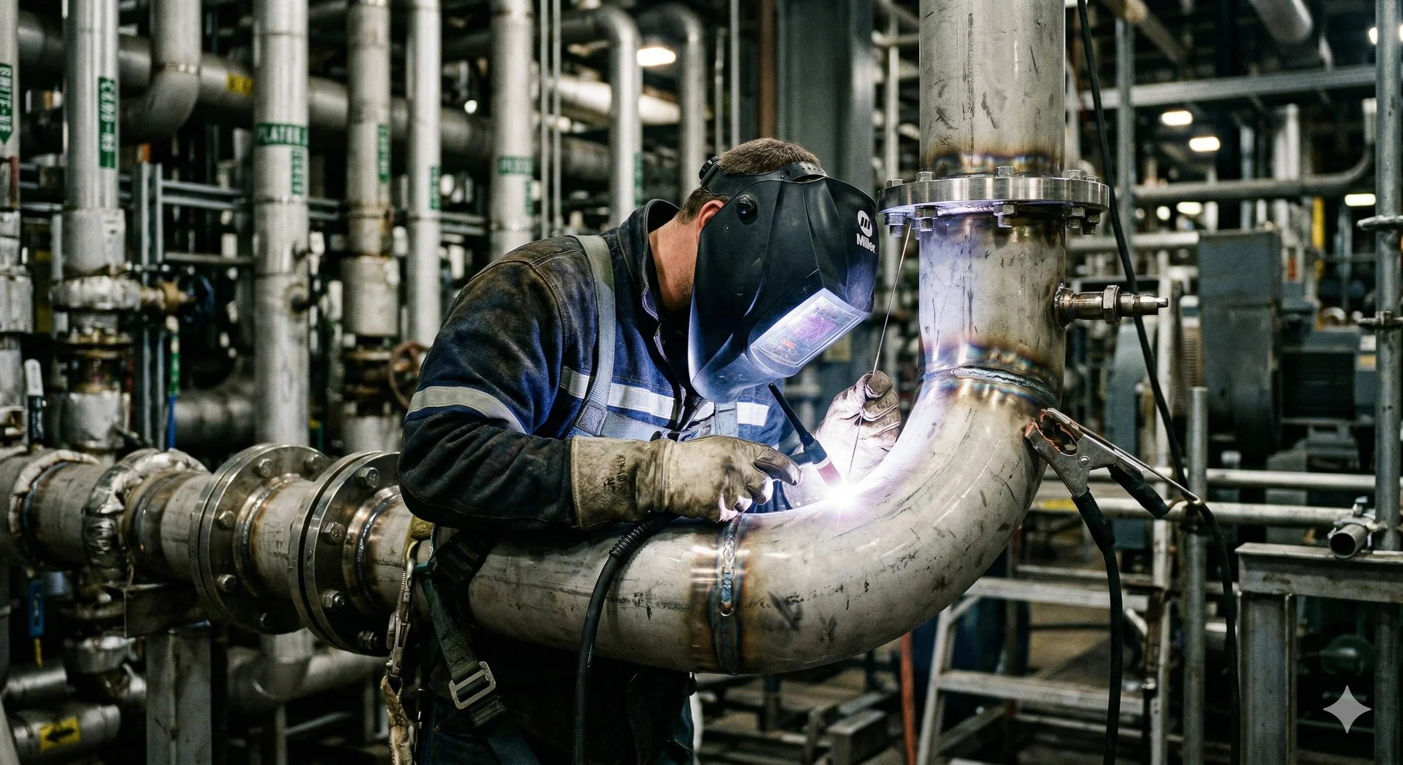 Industrial pipe welding